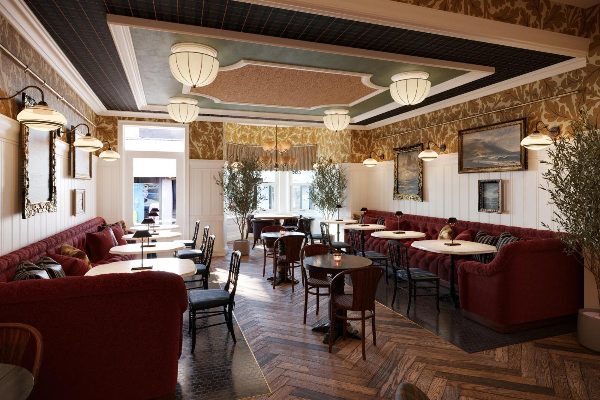 Portrush Adelphi 호텔 외부 사진 Interior of the restaurant